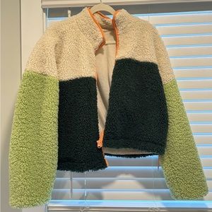 WILD FABLE COLORBLOCK SHERPA ZIP UP SIZE L